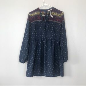 NWT Abercrombie Paisley Print Pussy Dow Dress